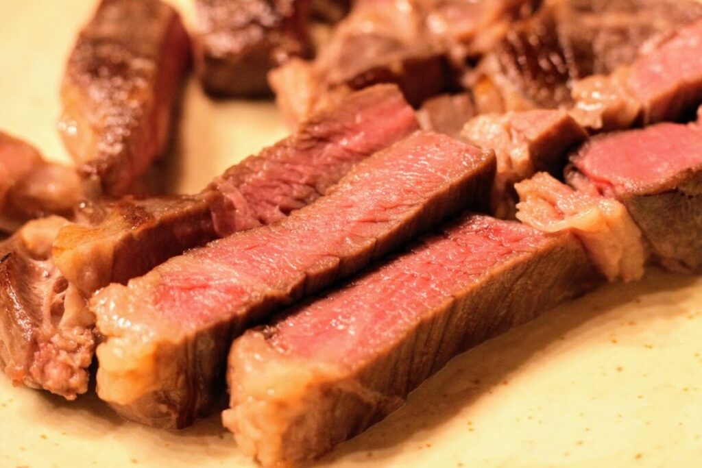 ローストビーフ用の肉でステーキ